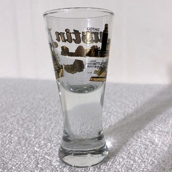 Vintage Clear Glass Austin Souvenir Shot Glass - Picture 4 of 8